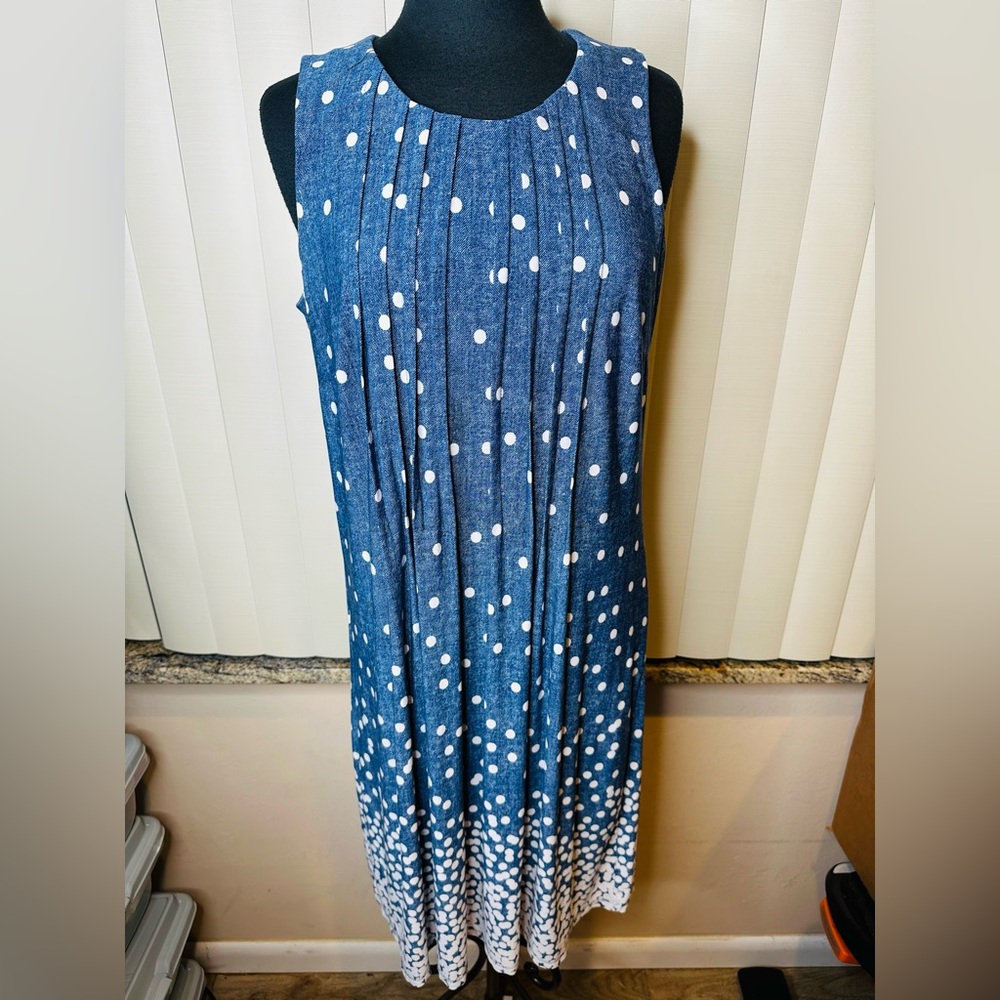 Perceptions Women's Plus Sleeveless Shift Pleated… - image 2